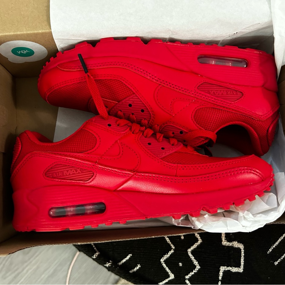 Nike AirMax 90 All Red women’s size 9.5